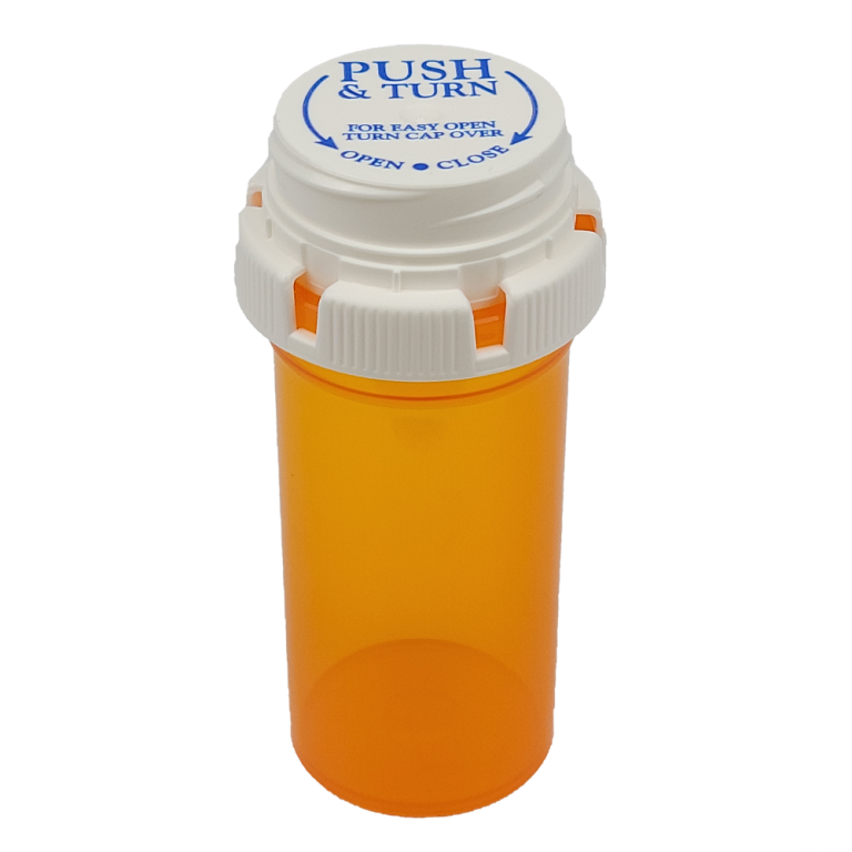 Amber Strata Vials With Cap 11 dr. – Rx Systems