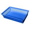 Plastic Mesh Basket, Half Case, Blue