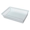 Plastic Mesh Basket, Full Case, White