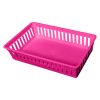 Plastic Mesh Basket, Half Case, Pink