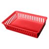 Plastic Mesh Basket, Half Case, Red
