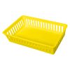Plastic Mesh Basket, Full Case, Yellow