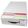 White Corrugated Storage / File Drawers (Pack of 4)